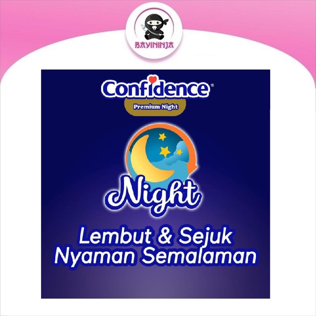 CONFIDENCE Premium Night Tape Popok Perekat Dewasa L15 L 15