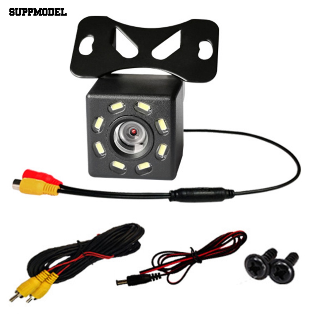 Suppmodel 1set Kamera Cadangan Mobil Handal Aksesoris Mobil Good Night Vision Car Backup Camera 4per8 /12 Lampu LED
