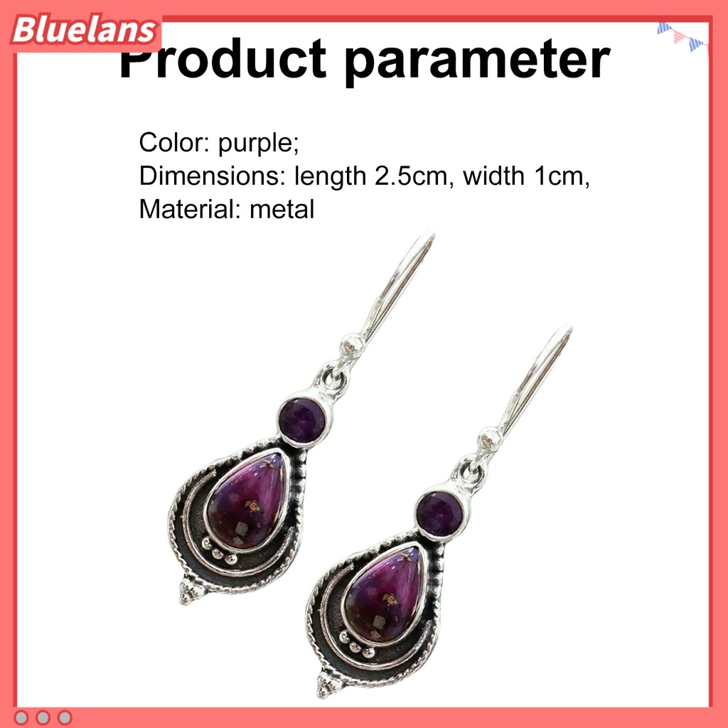 {In Stock} 1pasang Anting Juntai Hias Berlian Imitasi All-match Menawan Untuk Perjamuan