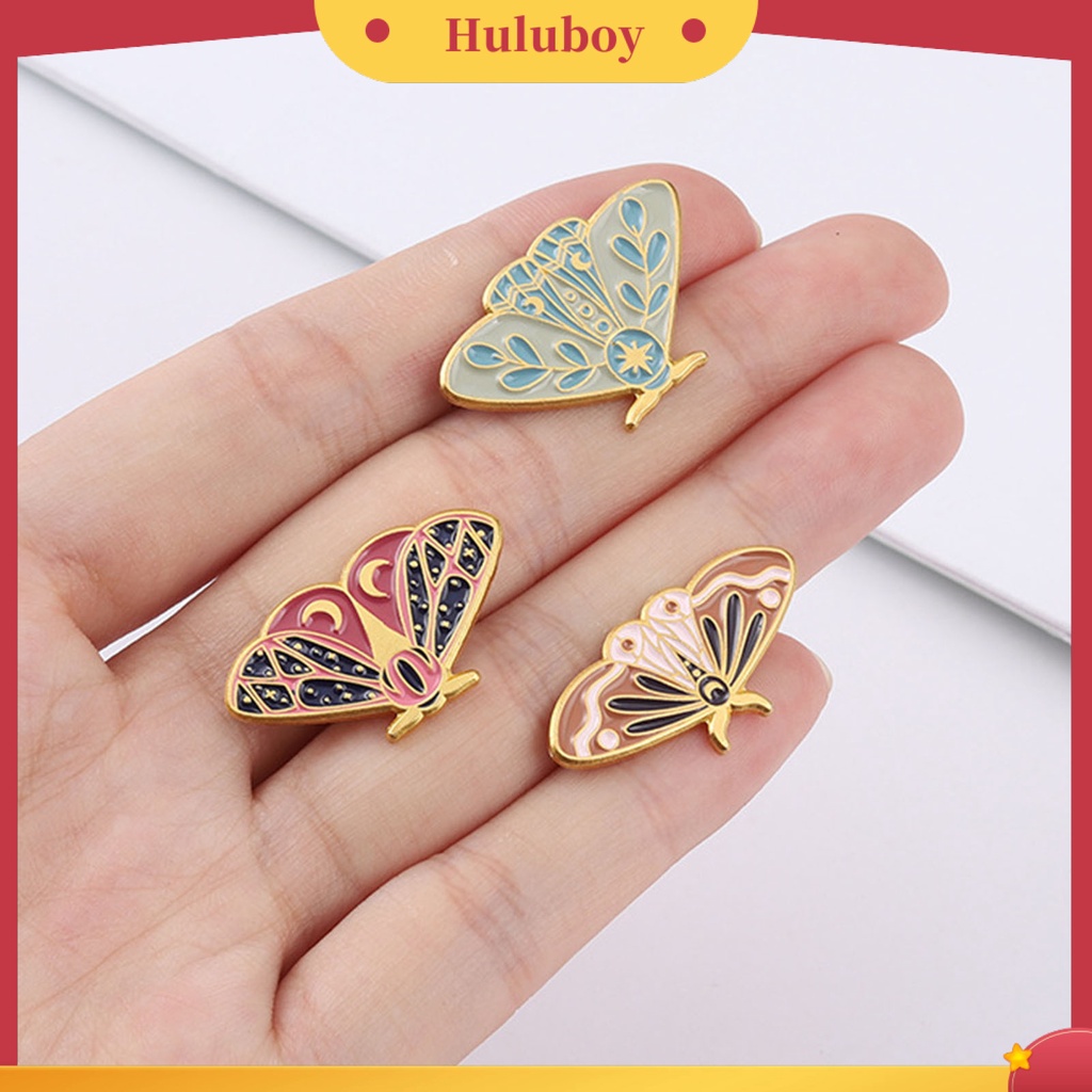 {Ready Stock} Wanita Bros Ngengat Enamel Indah Pin Tas Lucu Khusus Untuk Hadiah