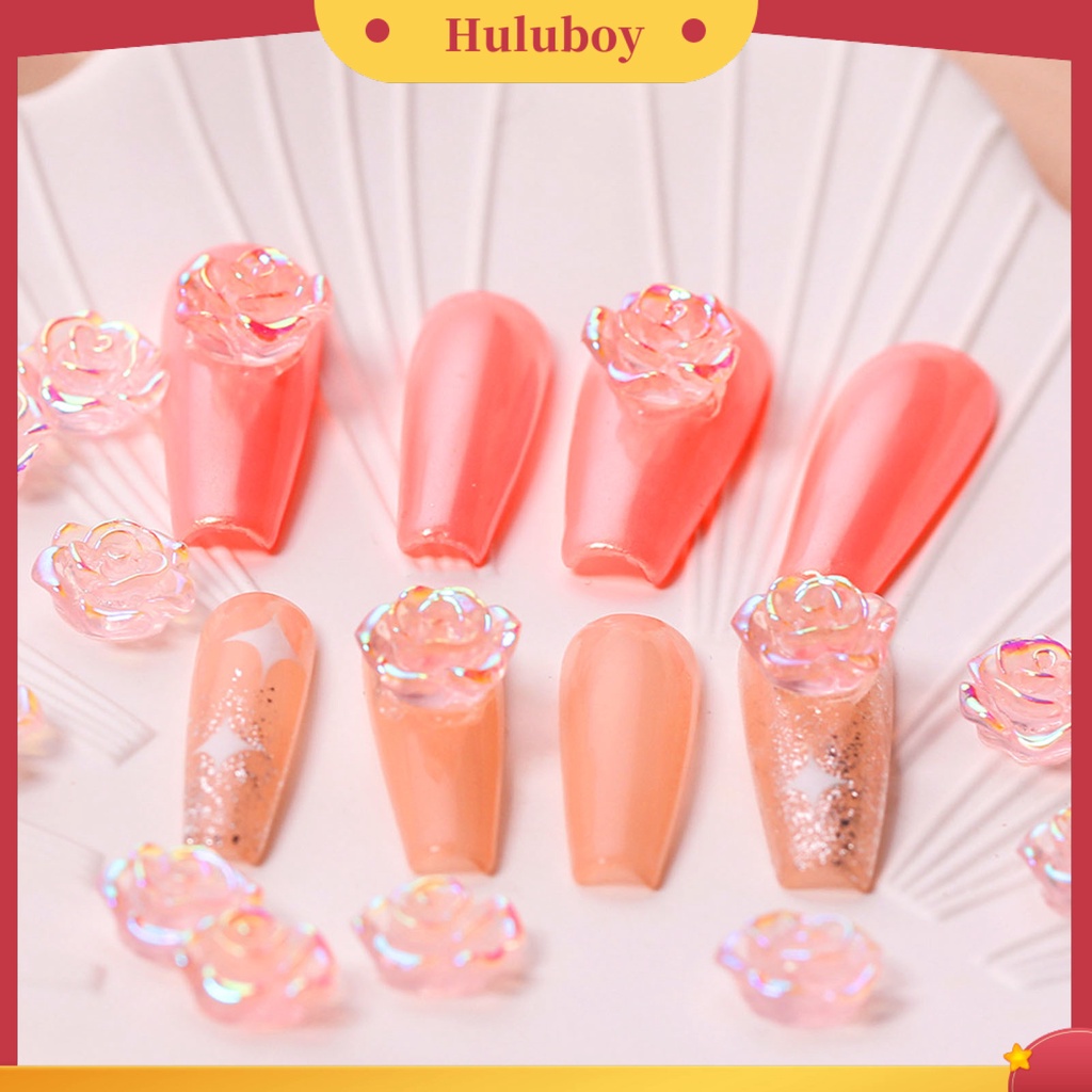 {In Stock} 1tas Hiasan Kuku Jumlah Yang Cukup Tahan Air Resin 3D Mempesona Camellia Kuku Pesona DIY Manicures Perlengkapan Kecantikan
