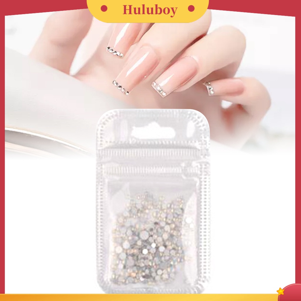 {In Stock} Nail Art Rhinestones Sparkling Pretty Dekorasi Kuku Flat Back Clear Strass Stones Untuk DIY