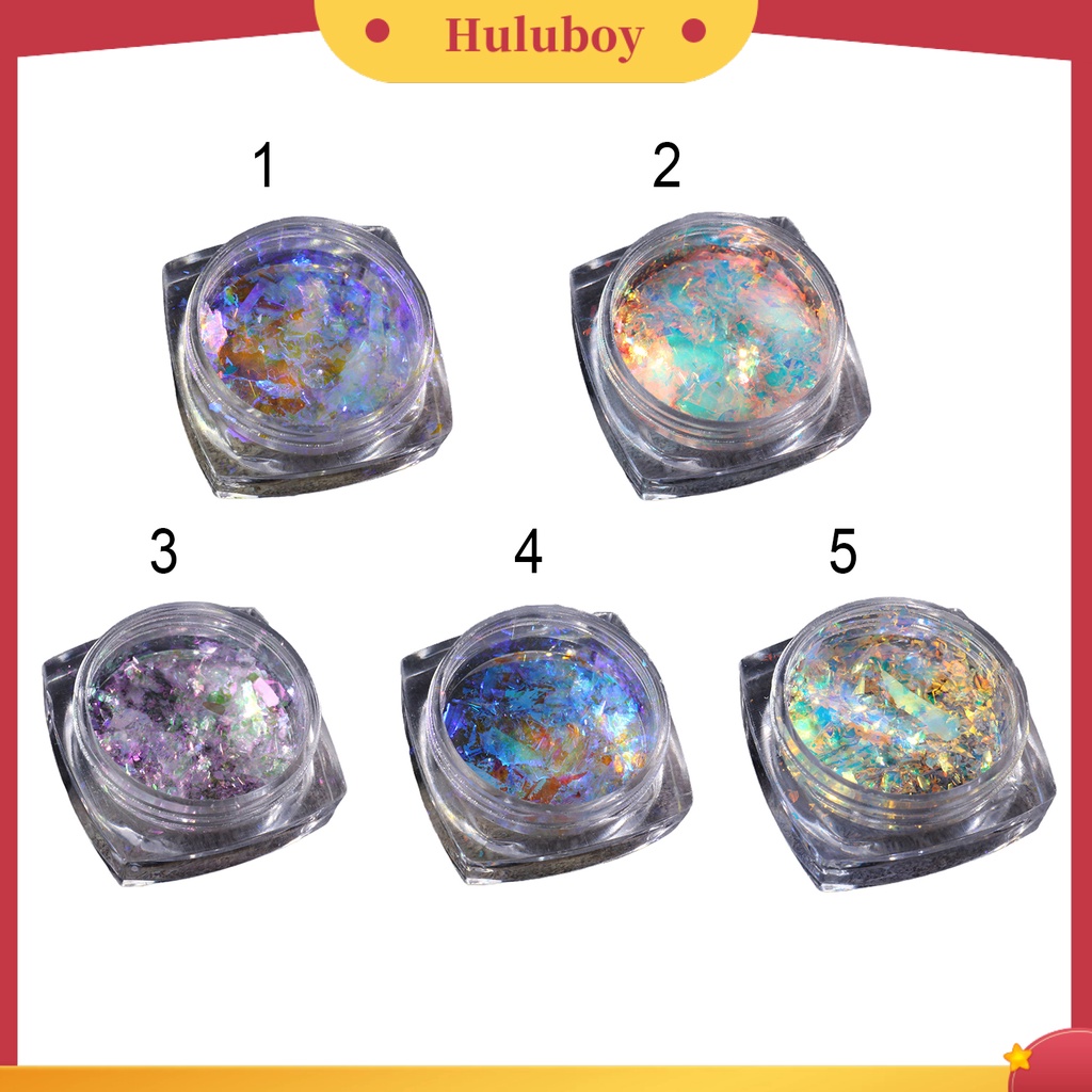 {In Stock} 1botol Manicure Glitter Tidak Berbahaya Portable Nyaman Cellophane Nail Art Payet Pecah Untuk Perempuan