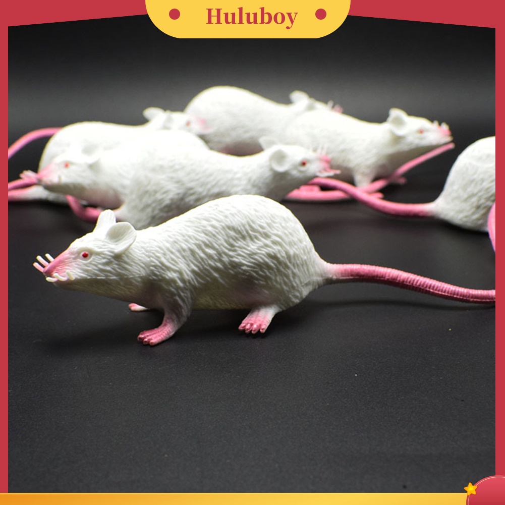 {In Stock} 22cm PVC Simulasi Tikus Model Mainan Anak Hadiah Pesta Halloween Alat Peraga Prank Rumit