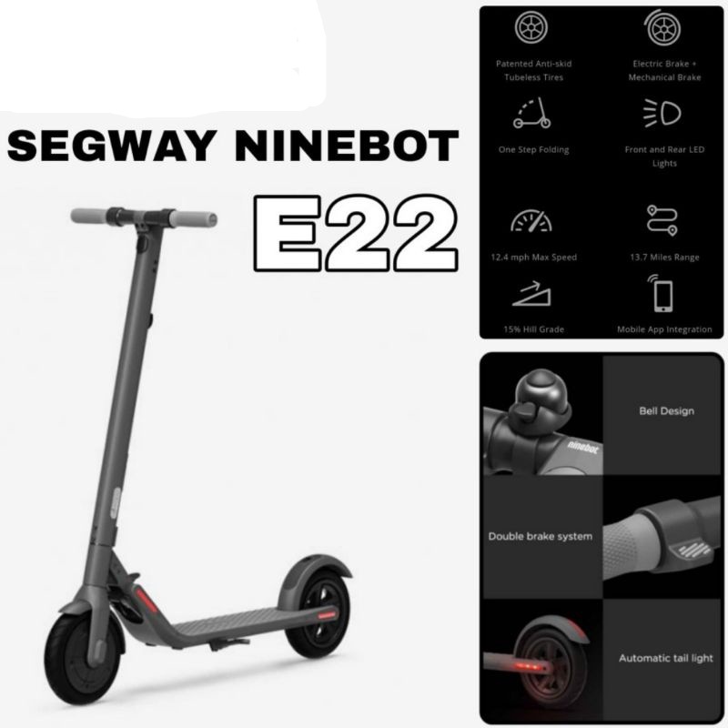 NINEBOT E22 - Segway Electric Scooter Kick Scooter ES2 Upgrade