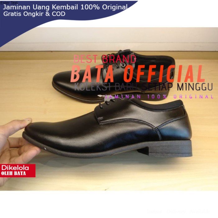 sepatu bata pria - Sepatu Pantofel Pria Bata Original Sepatu Kerja 821 6211