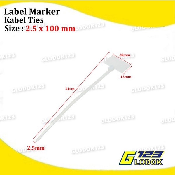 Kabel Tis Tie Ties Cable Label Maker Marker Name Tag Label Pengikat