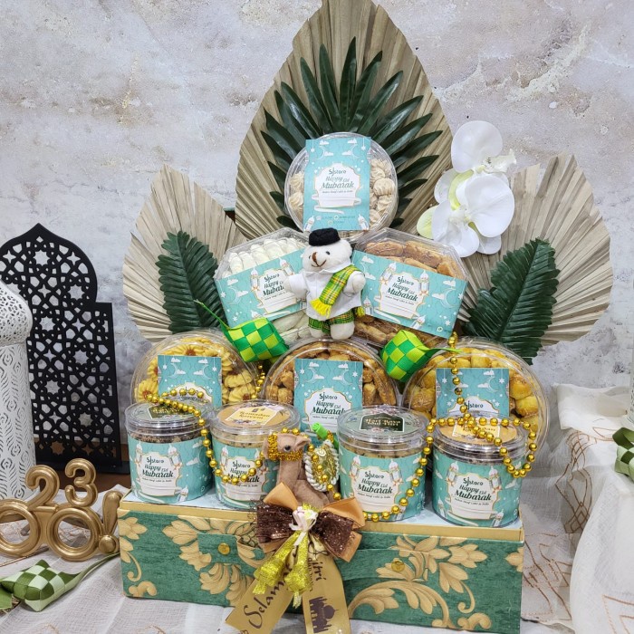 

Paket Dekorasi Lebaran Idul Fitri Hampers Parcel Hadiah Kue Kering 079 - A
