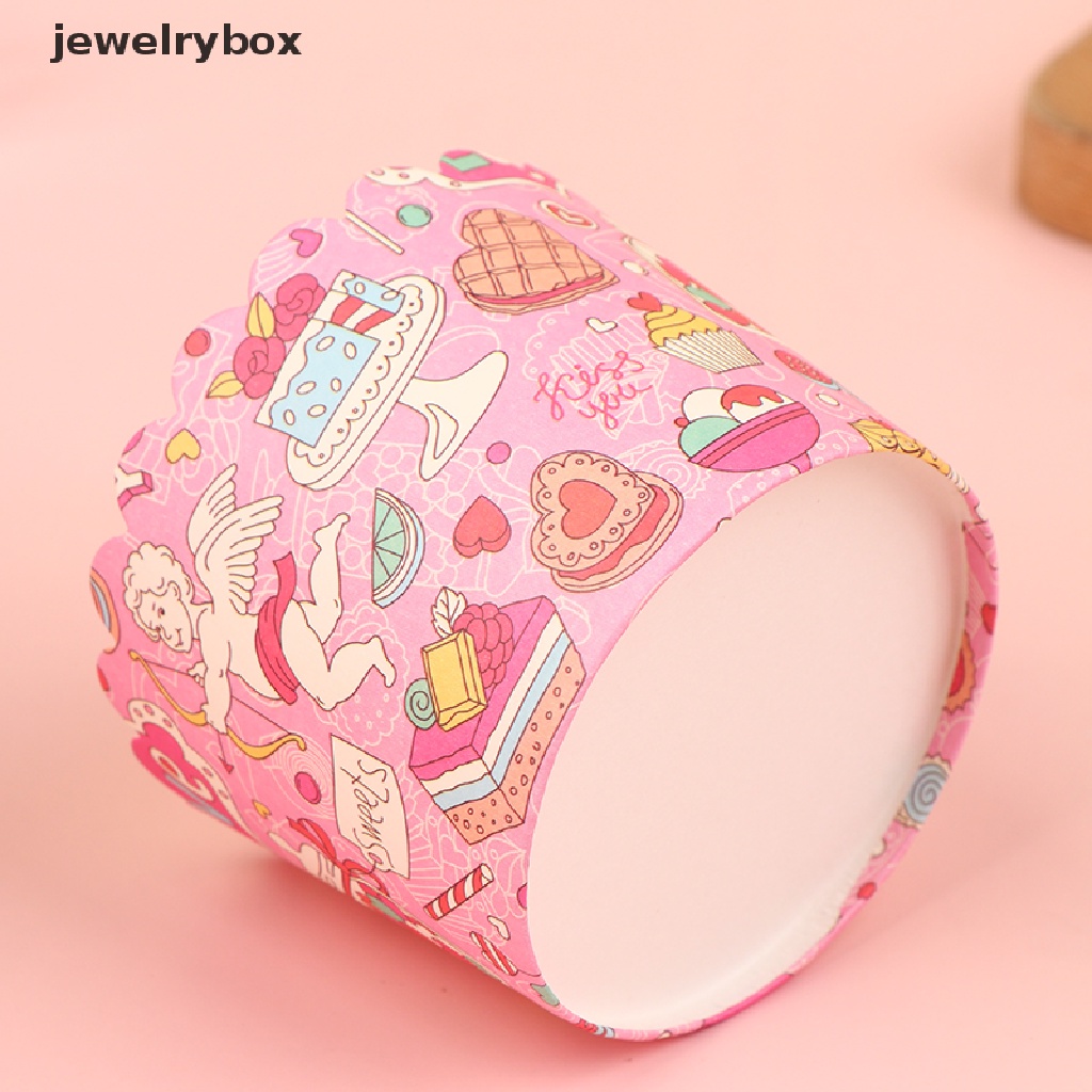 [jewelrybox] 50pcs/set Muffin Cupcake Paper Cups Pastry Wrapping Paper Cupcake Baking Cup Butik