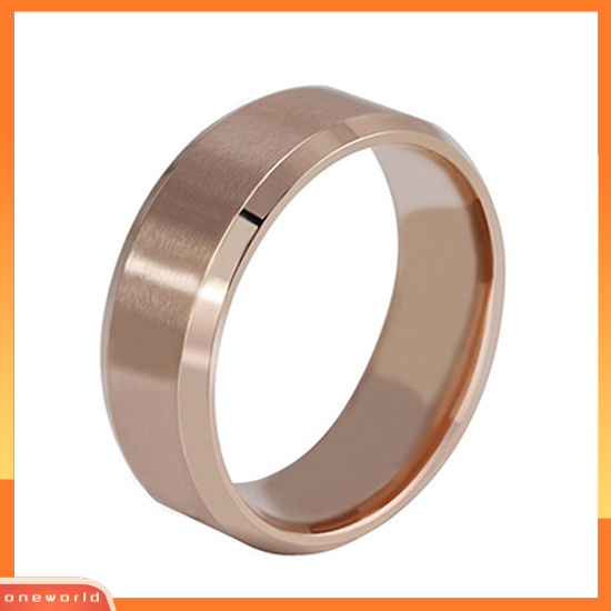 Fashion Perhiasan Cincin Pasangan Unisex Model Cincin Band Bahan Titanium untuk Cincin Pernikahan