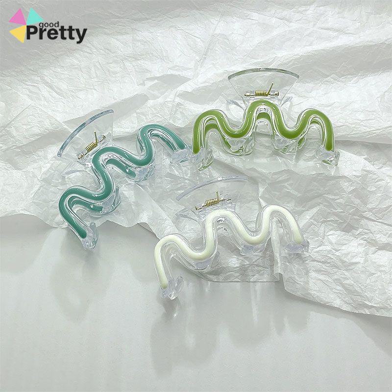 Jepit rambut Korea Hair Claw Musim panas Bentuk W gaya tetesan minyak Gaya Untuk Wanita - PD