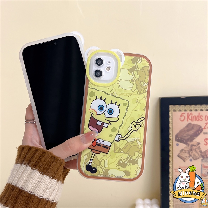 IPHONE Casing Kompatibel Untuk Iphone14 13 12 11 Pro Max X Xr Xs Max SE 8 7 6 6s Plus Kartun Lucu Casing Ponsel Merek Trendi Soft Case Pelindung Lensa Anti Gores Shockproof Cover Pelindung