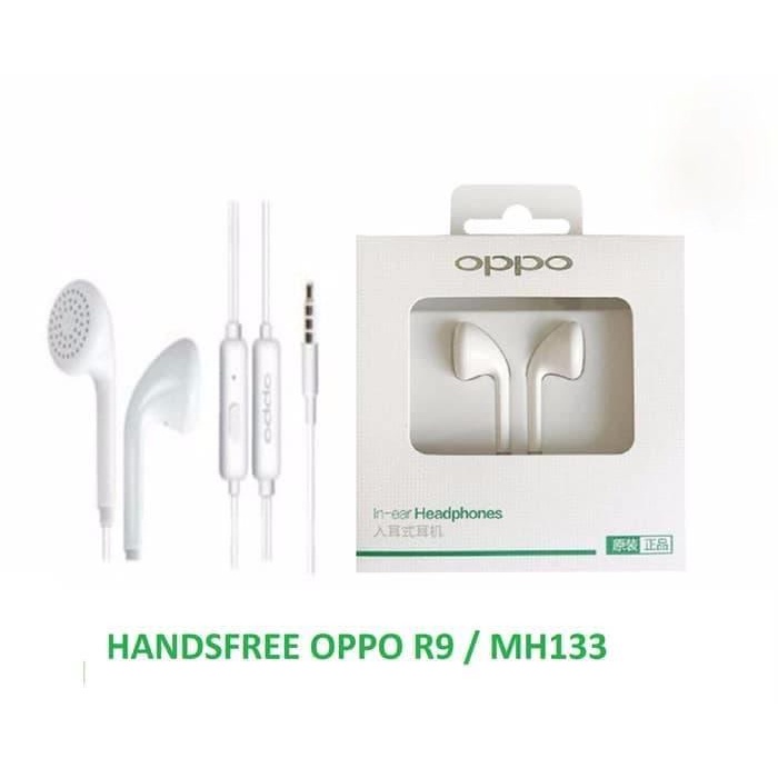 EARPHONE OPPO R9 HANDSFREE HEADSET EARPHONE JACK 3.5MM PACK