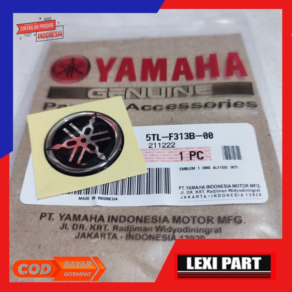 Emblem Panel Depan MIO Old vega rr zr YGP 5TL-F313B-00