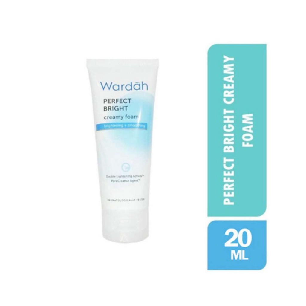 WARDAH Perfect Bright Creamy Foam Brightening + Smoothing 6 x 20ml - Apple_Kosmetik