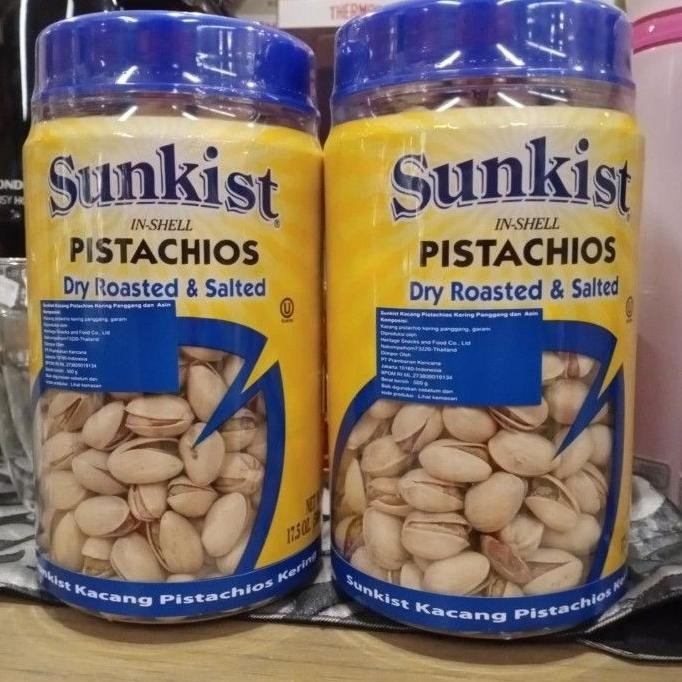 

Miliki Sunkist Pistachios Dry Roasted & Salted 500 Gr | Kacang
