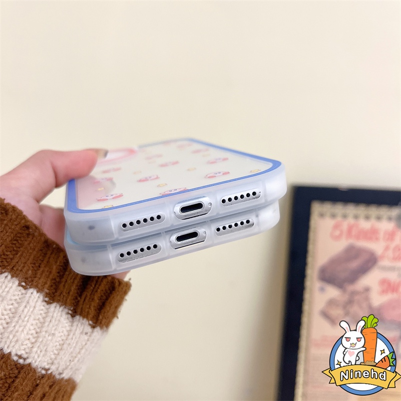 IPHONE Casing Kompatibel Untuk Iphone14 13 12 11 Pro Max X Xr Xs Max SE 8 7 6 6s Plus Kualitas Tinggi Sederhana Casing Ponsel Glossy Transparan Shockproof Clear Bumper Soft TPU Cover Pelindung
