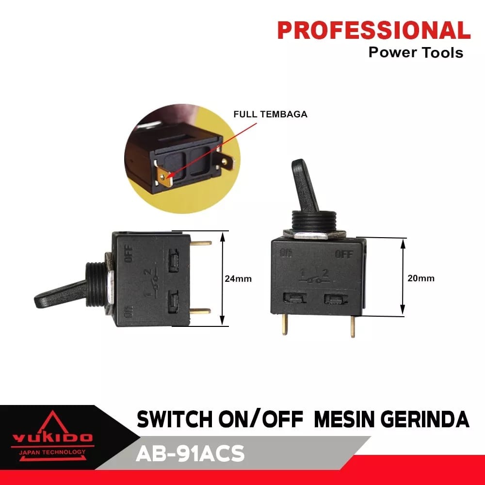 Yukido saklar mt90 untuk mesin grenda maktec switch lever Depan Dan Belakang Per 1pcs