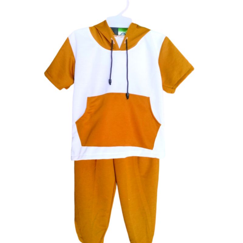 setelan anak unisex lengan panjang trendy hoodie tebal premium 1-5 tahun