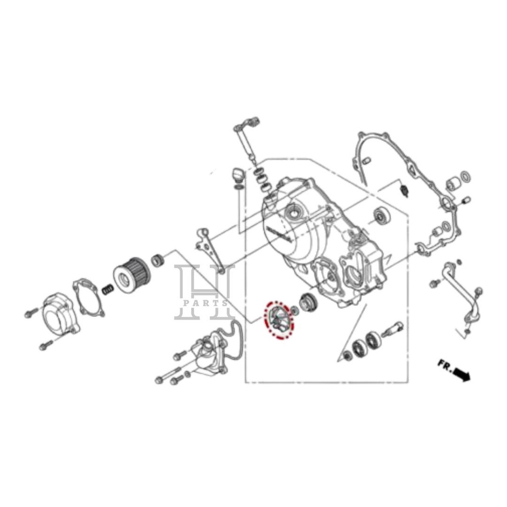 IMPELLER WATER PUMP KIPAS IMPELER RADIATOR CBR 150 CS1 SONIC CB150 LED19215-KGH-901 ORIGINAL AHM HGP HONDA