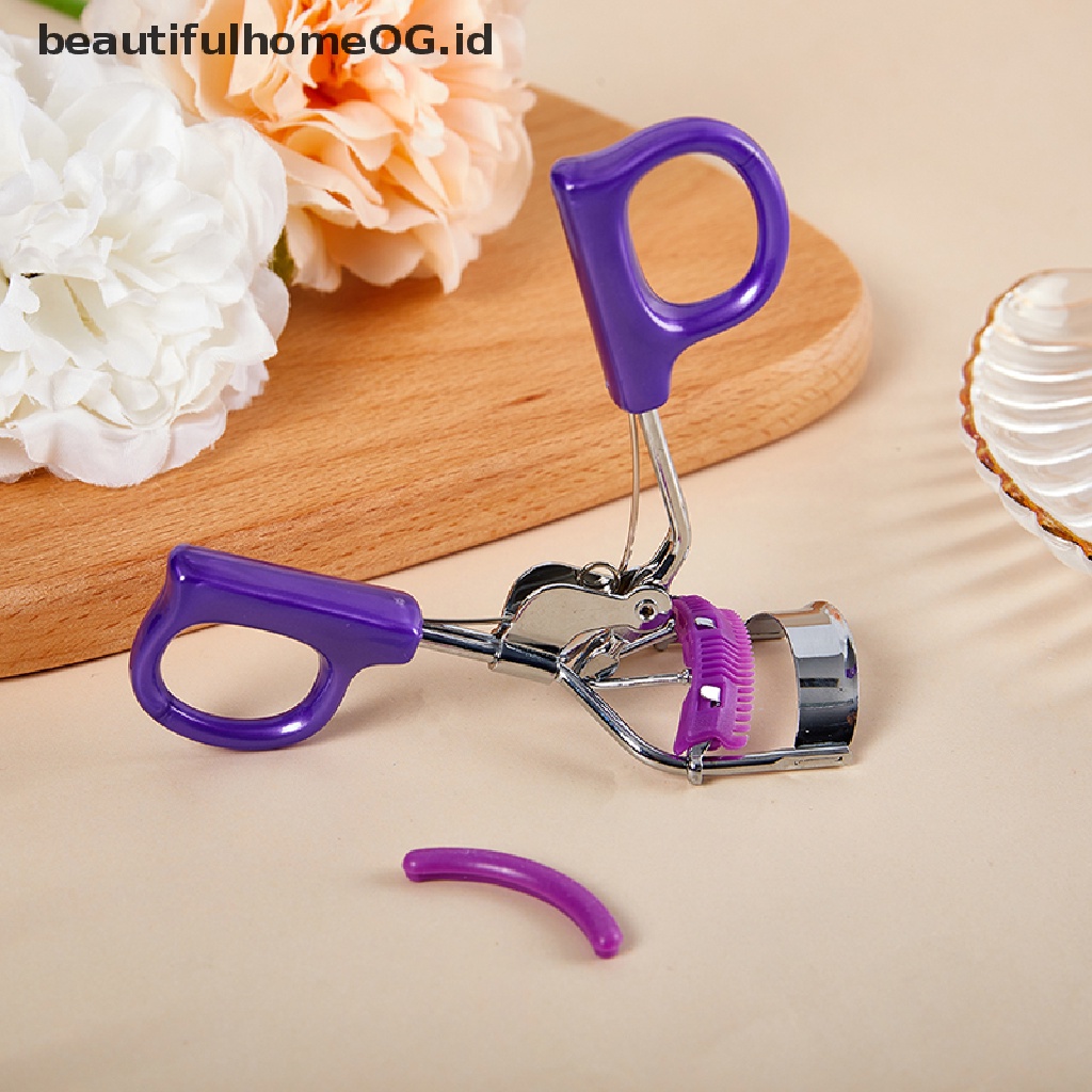 // Lebaran// 1pc Penjepit Bulu Mata Dengan Sisir Built-in Penjepit Bulu Mata Alat Kecantikan Mata **