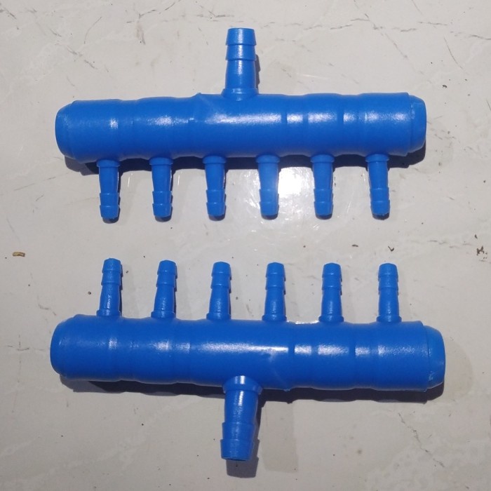 Pipa Angin 6 Lubang Pembagi Airator Blower Akuarium Kolam Hidroponik