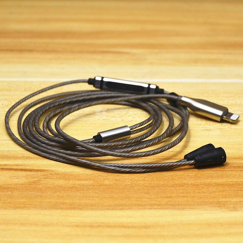 Kabel Headphone USB C Ke mmcx Upgrade ALC5686 DAC Mic Converter DIY Kabel Pengganti Untuk Sony Shure Sennheiser IE80,80s, se215