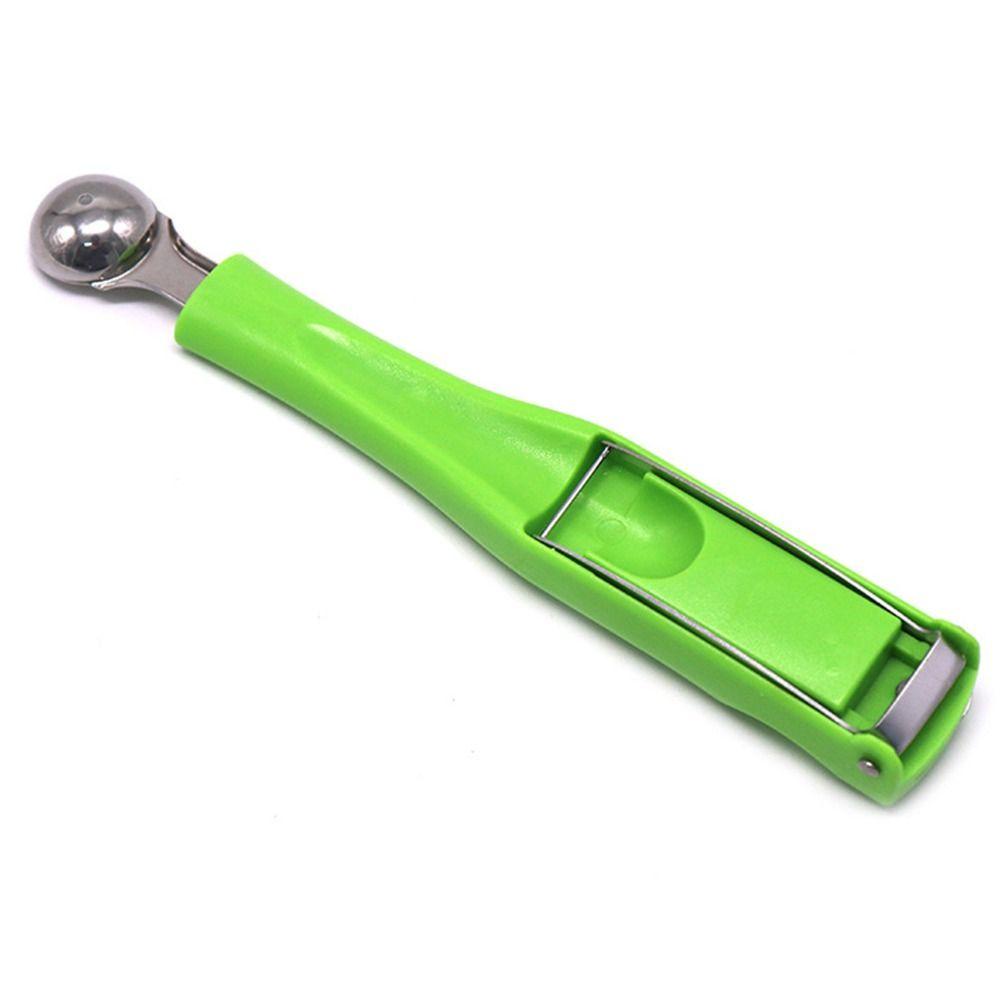 Populer Aksesoris Garpu Semangka Kreatif Stainless Steel Gadget Dapur Manual Watermelon Splitter Pulp Spoon