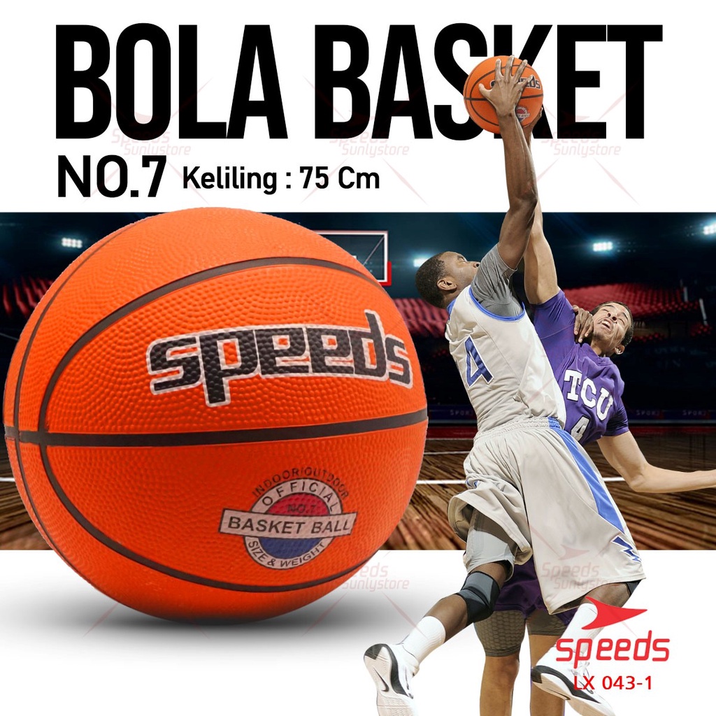 SPEEDS Bola Basket Olahraga Basketball Original Natural Rubber LX 043-1
