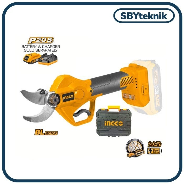 

P20S Brushless Shear INGCO CSSLI2001 - Gunting Dahan Ranting Baterai