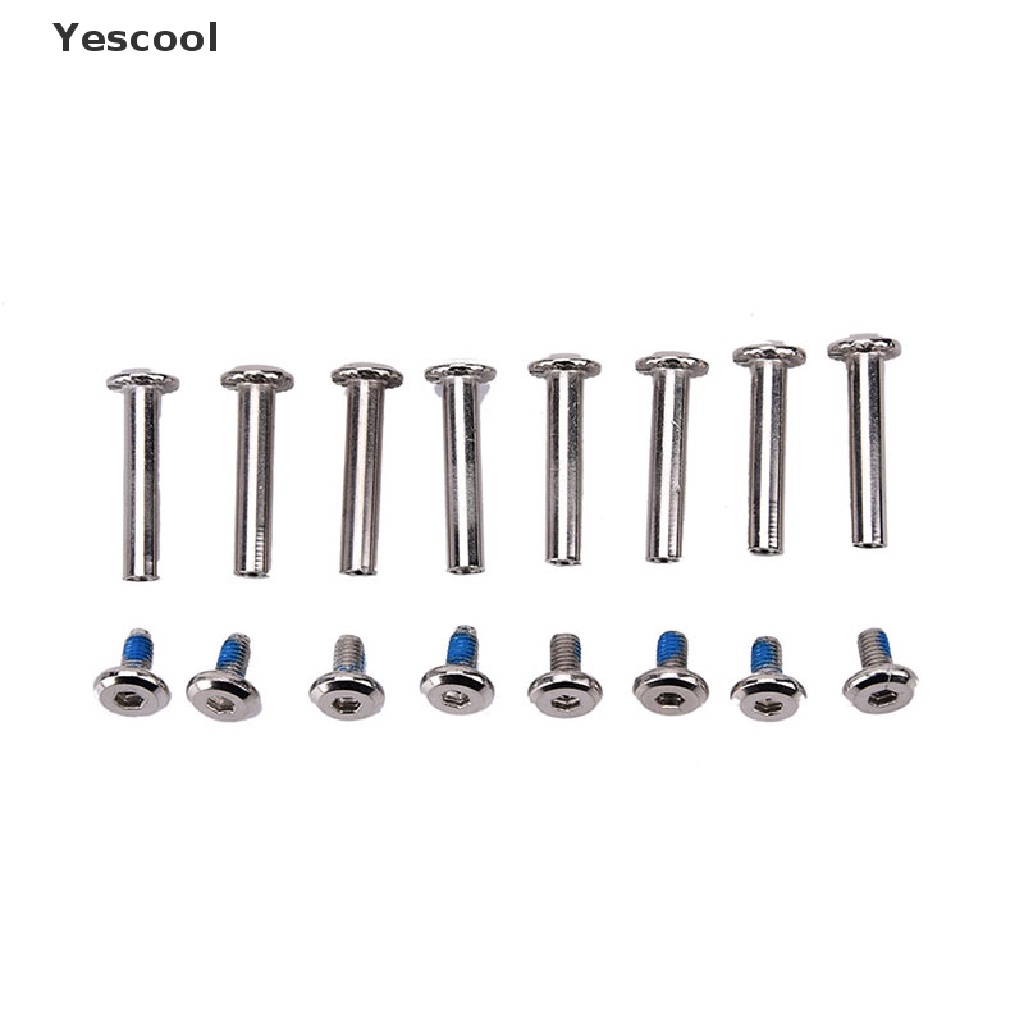 Yescool 8x/set inline roller As Mata Pisau Sekrup Baut Roda skate Untuk Sepatu skate ID