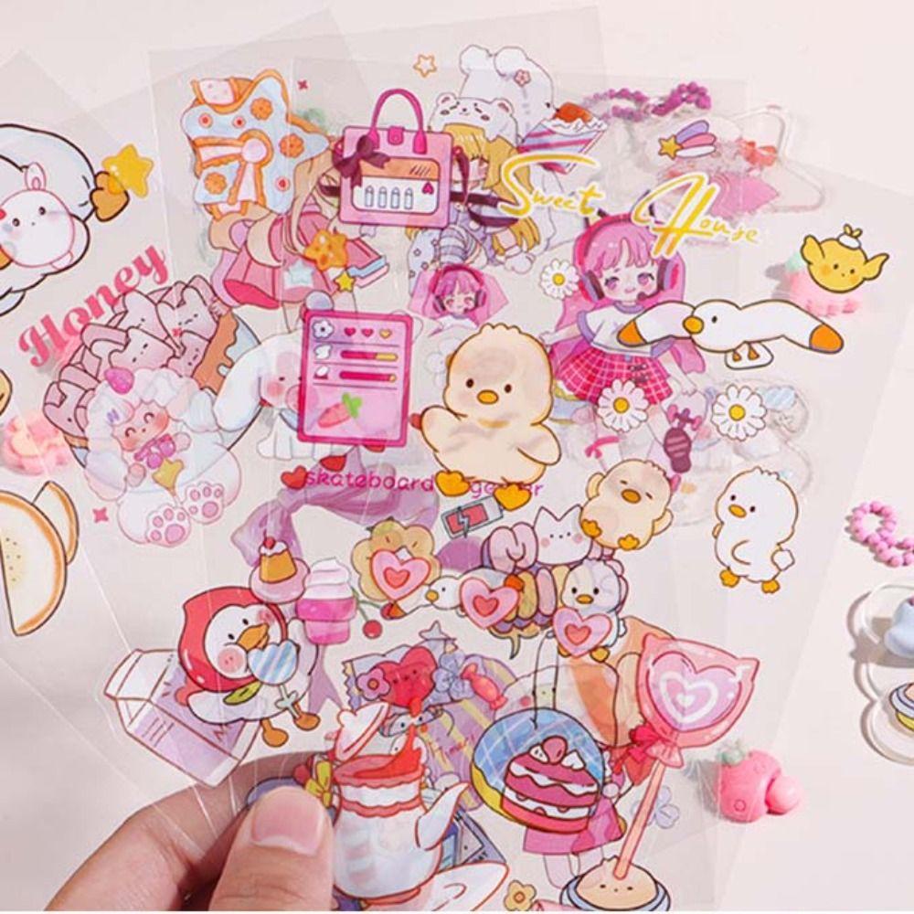 Mxbeauty Happy Bucket Guka Sticker Scrapbooking Stiker Kartun Stiker Goo Card Set Bahan Akun Manual Handbook Full Set Bahan Akun Tangan Handbook Bahan Guka Set