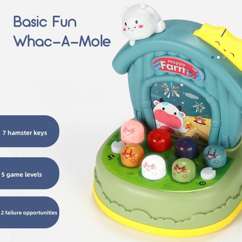 Mxbeauty Whack-A-Mole Game Kreatif Novelty Mainan Retro Klasik Hadiah Ulang Tahun Mainan Lucu Model Mainan Puzzle Game Hadiah Hari Anak Game Konsol Mainan Edukasi Dini