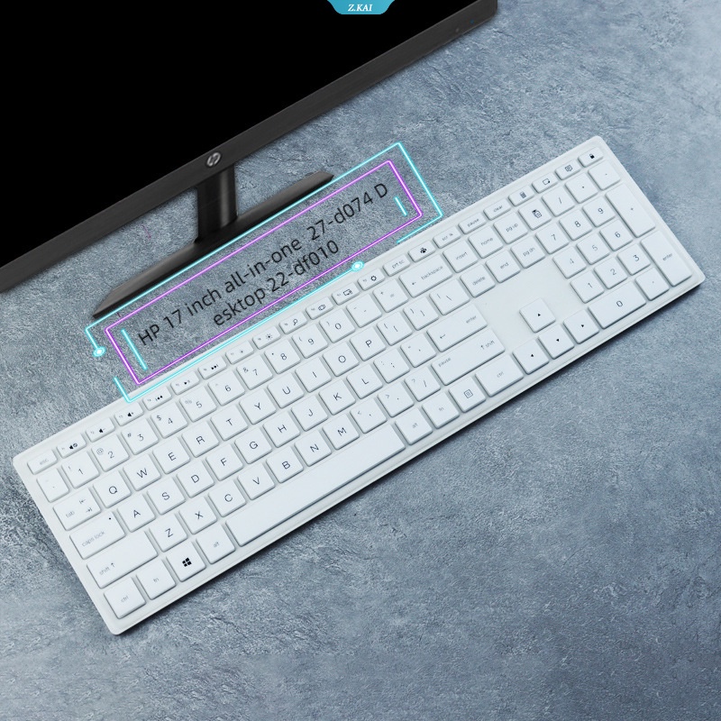 1pc Cover Keyboard Laptop Silikon Pelindung Kulit Untuk HP 17inci Serba HD Star Series Youth Edition 27-d074 Desktop 22-df010 Film Keyboard Tahan Debu [ZK]