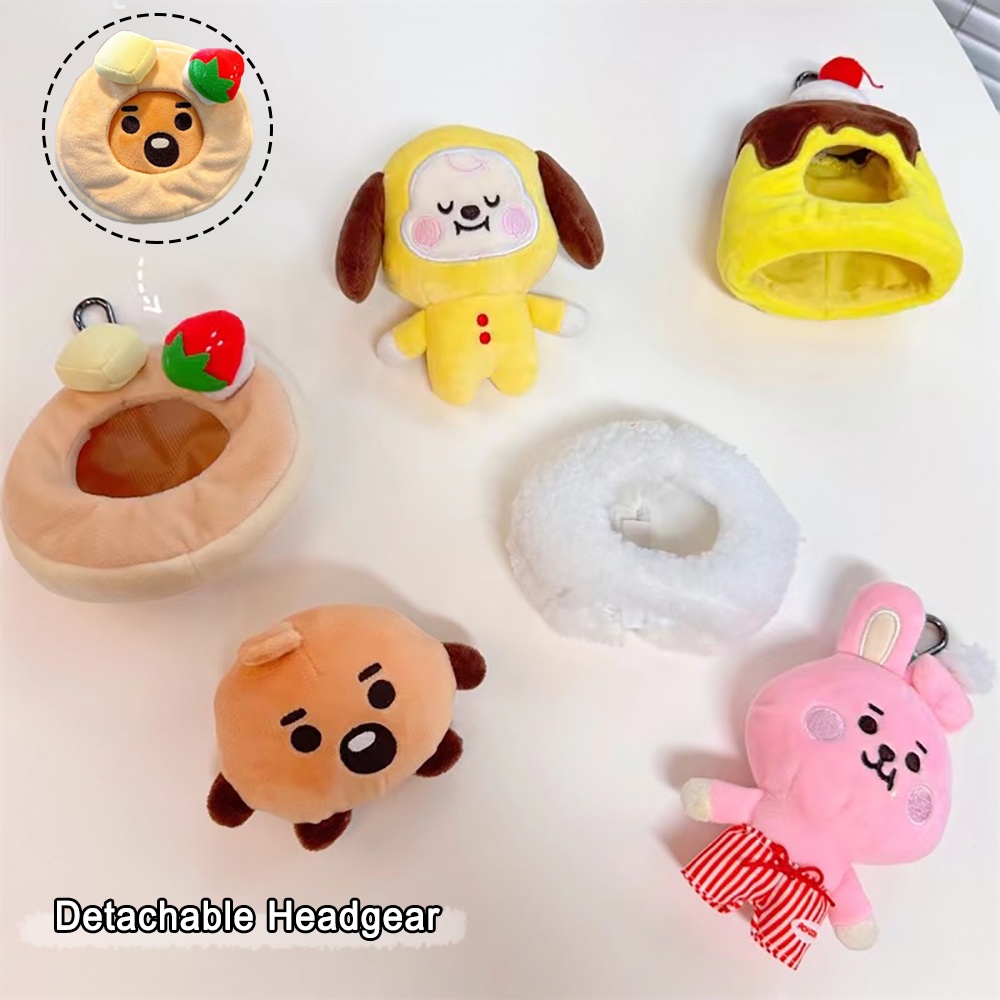 Kpop BT21 Boneka Mewah Gantungan Kunci DIY Dilepas COOKY CHIMMY KOYA SHOOKY MANG RJ TATA Boneka Liontin Hadiah Liburan Terbaik Untuk Teman