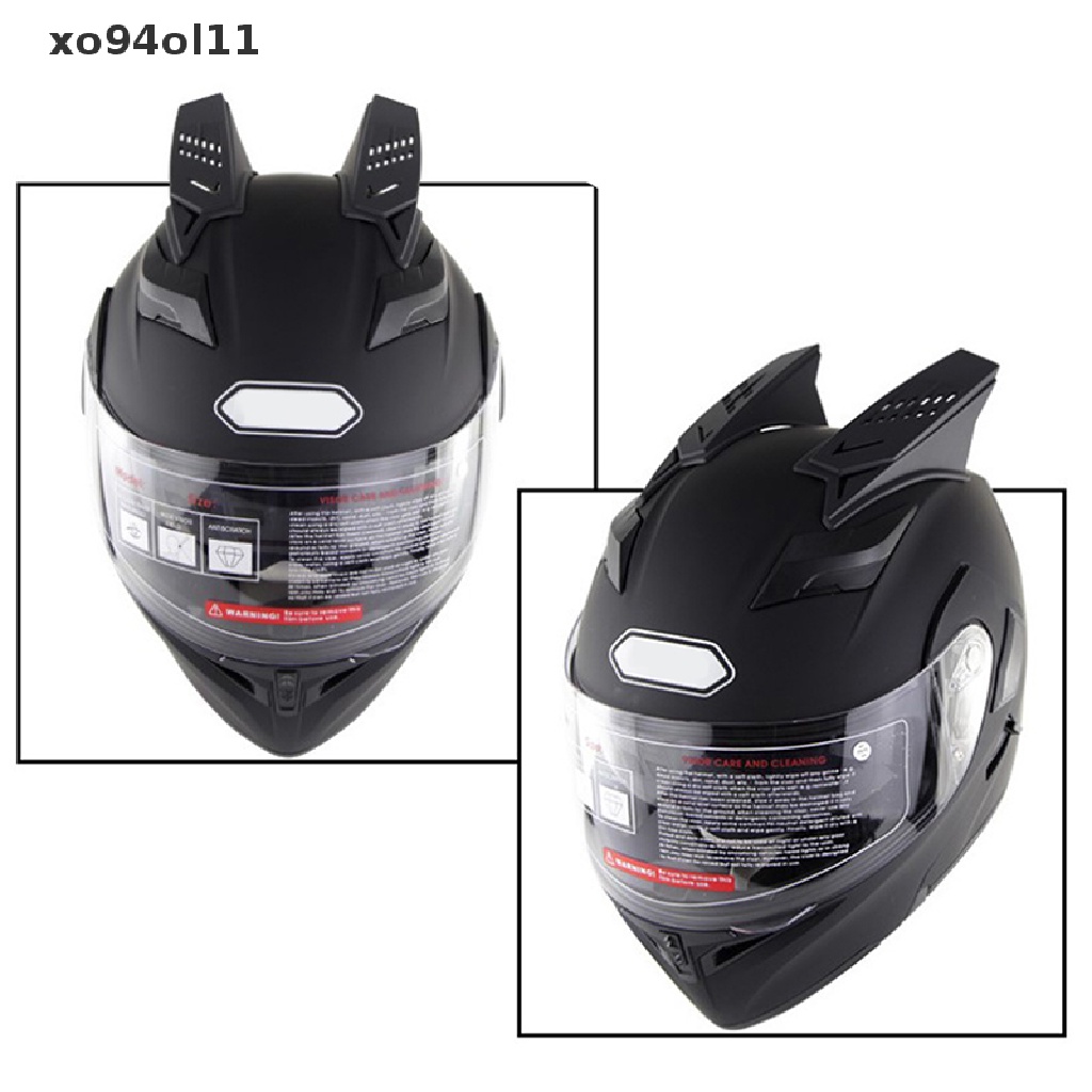 Xo 1pasang Helm Motor Tanduk Gaya Punk Hias Stylish Horns Helmet Horn OL