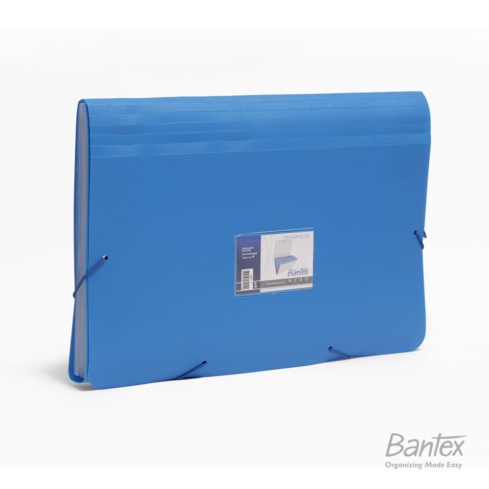 

Bantex Expanding File PP Folio Cobalt Blue