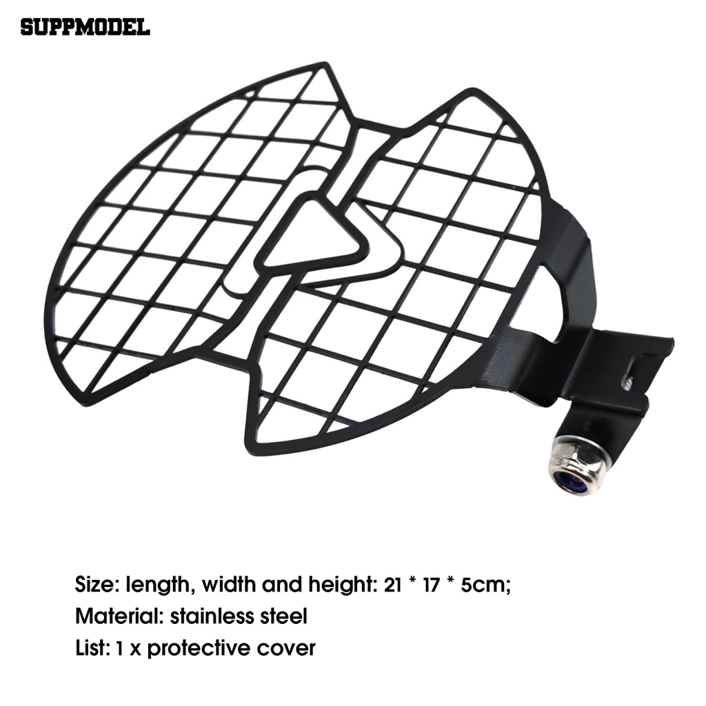 Suppmodel Portable Headlamp Cover Stainless Steel Penutup Pelindung Lampu Depan Motor Kekuatan Tinggi Untuk Triumph66021+