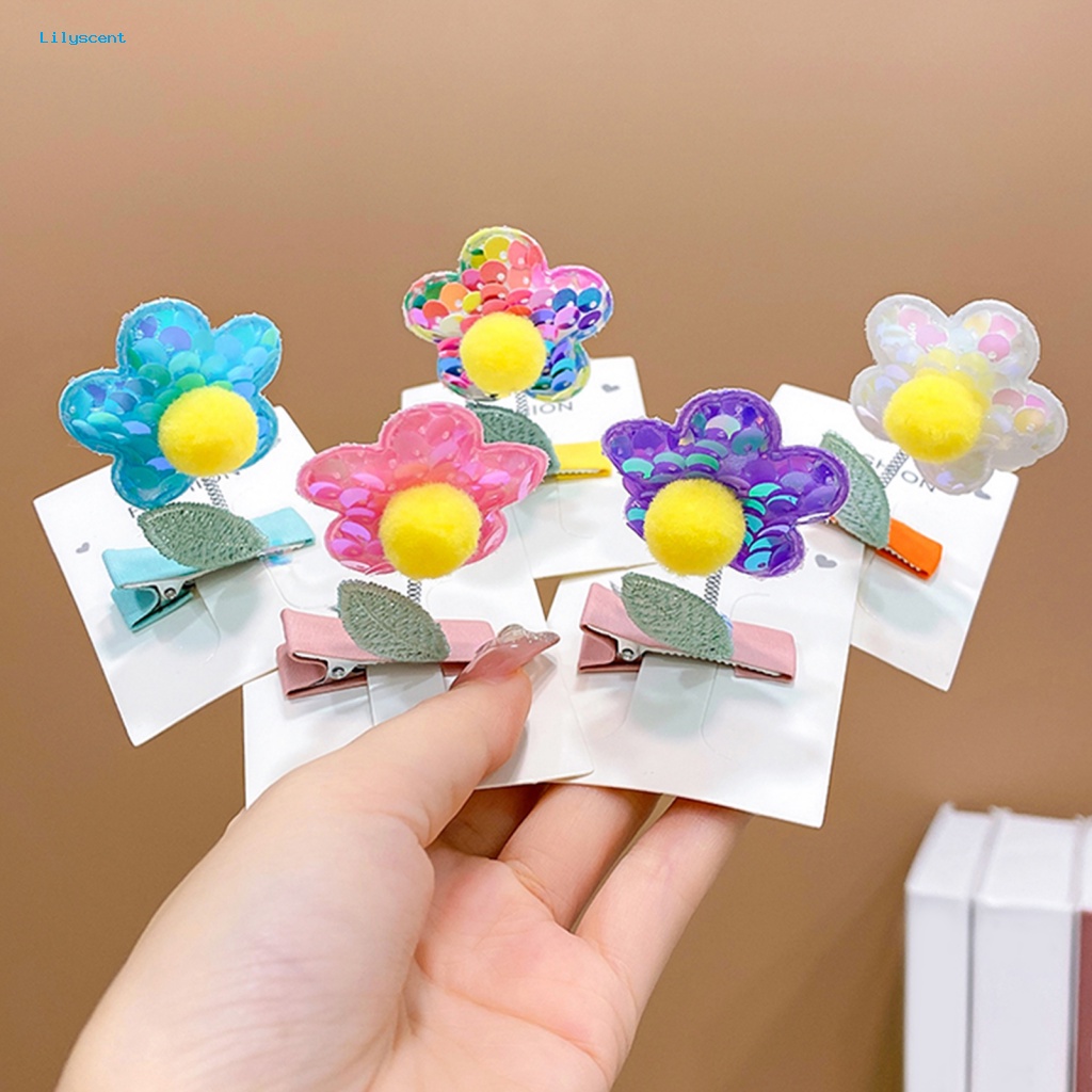 Lilyscent Jepit Rambut Anak Anti Karat Aksesoris Rambut Tanaman Anak Perempuan Hair Pin Swing