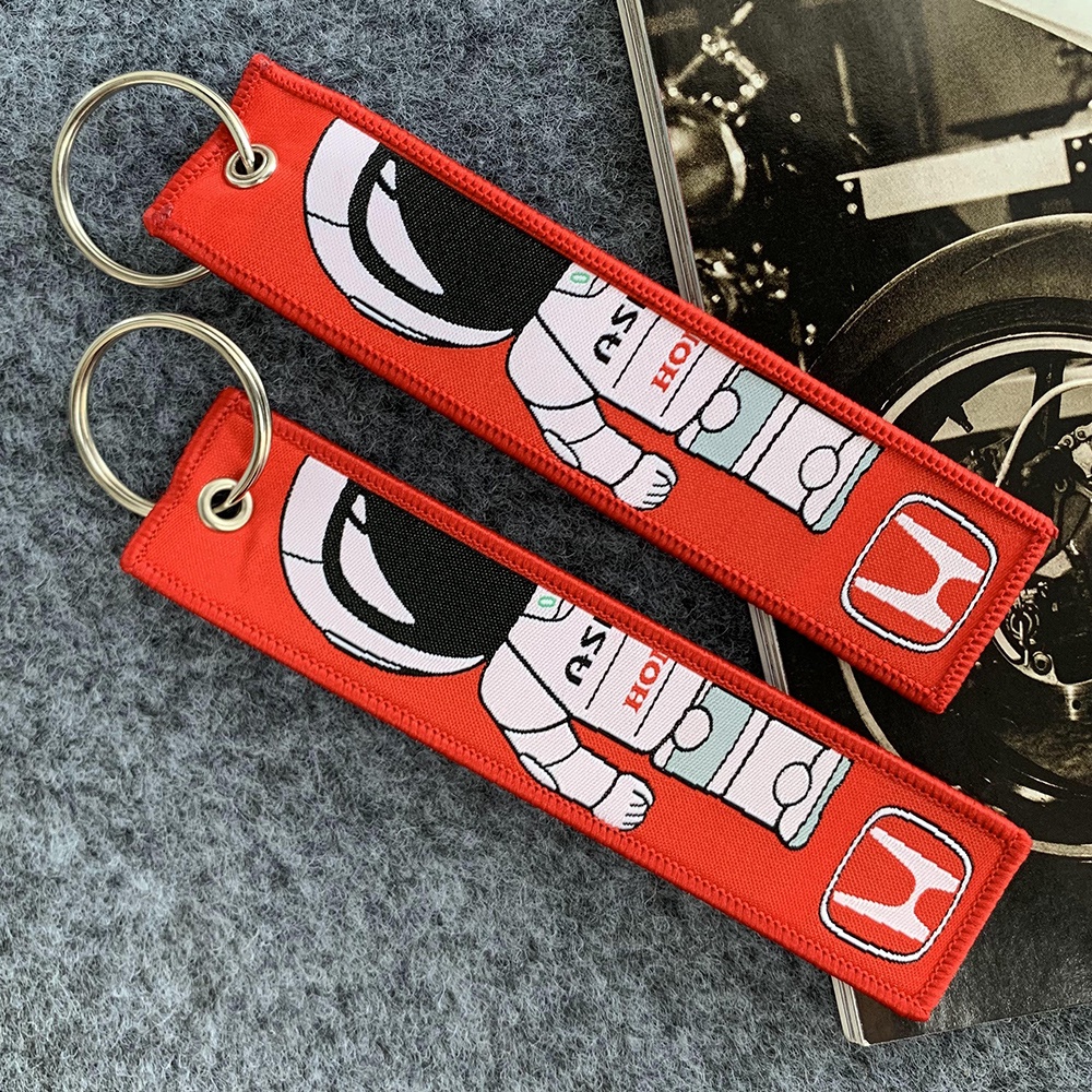 2pcs KeyTag Mobil Bordir Gantungan Kunci MUGEN Fujiwara Tahu Toko Kunci Mobil Ransel Gantungan Kunci Lencana Baju Hias Liontin Aksesoris Hadiah Untuk HONDA TOYOTA