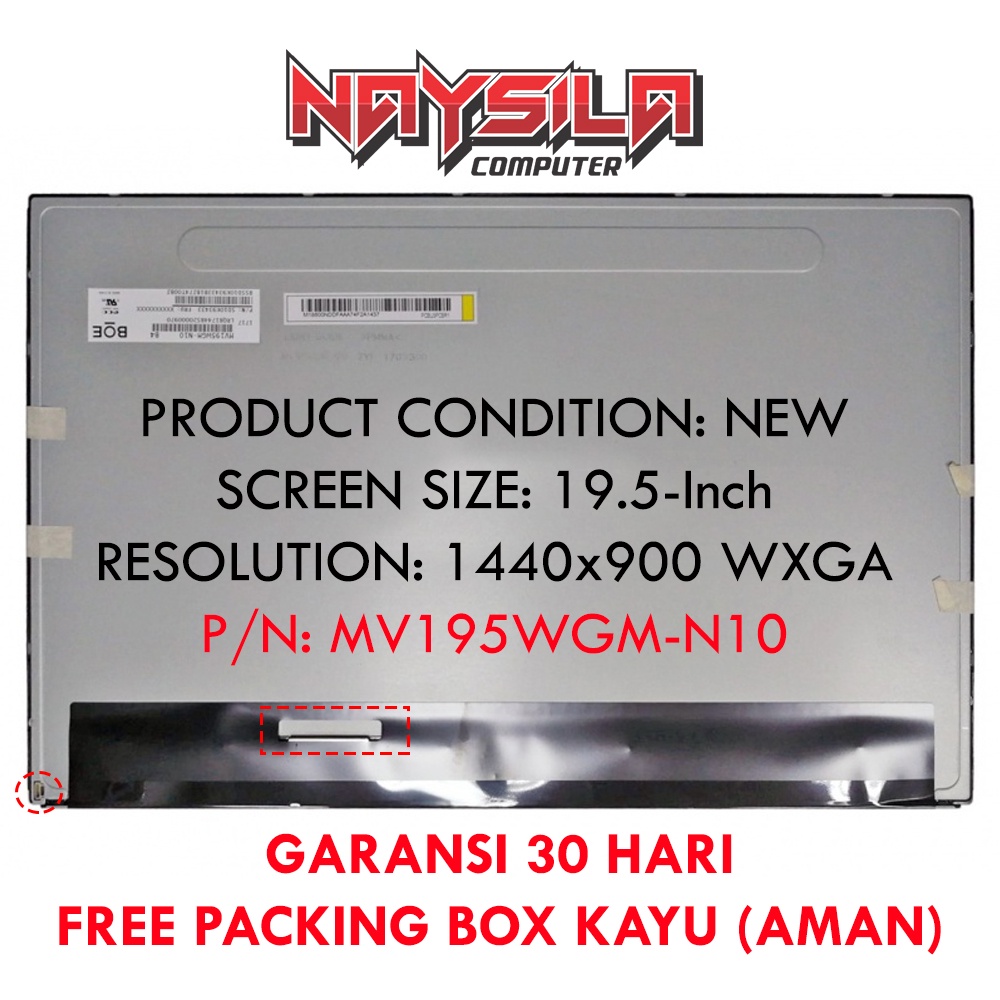 LCD LED ALL IN ONE PC 19.5 Inch 30PIN MV195WGM-N10, LM195WX1 (SL)(C1)