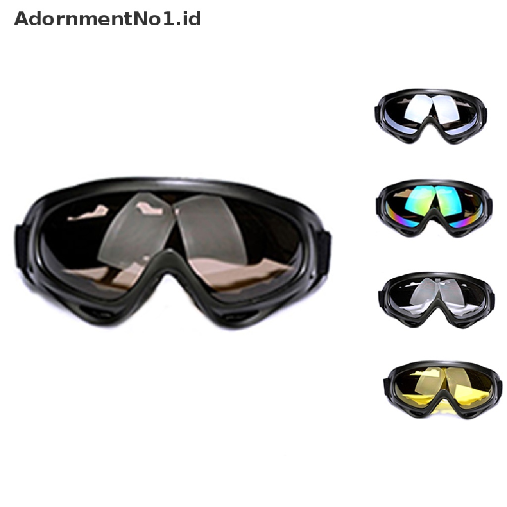 [AdornmentNo1] Kacamata Motocross Helm Goggles Ski Sport Gafas Untuk Motor Motor Motor Trail ATV [ID]