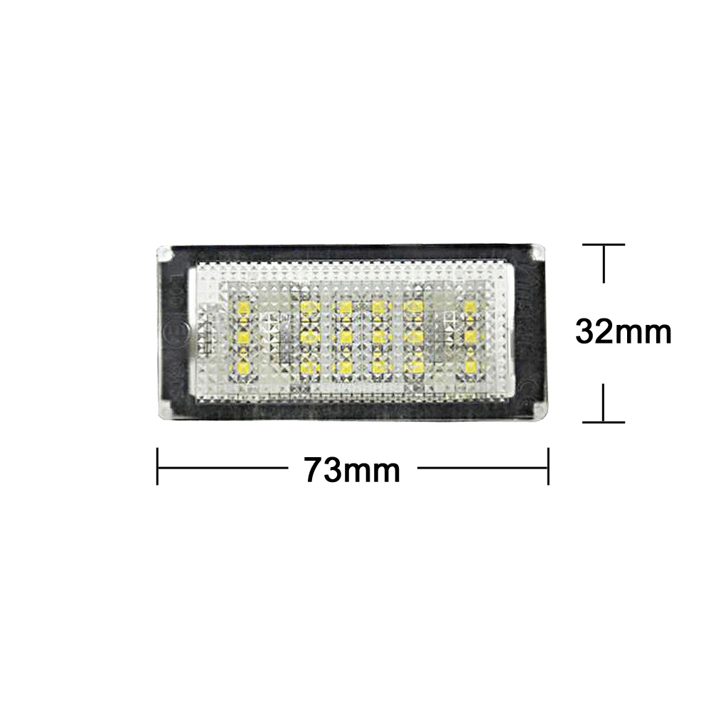 2pcs Putih Lampu Plat Nomor Plat LED Lampu Untuk BMW 3-Series E46 2pintu Facelift M3 Facelift 2004-2006