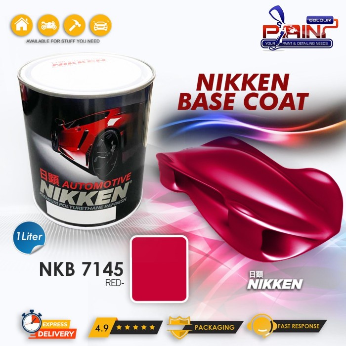 Cat Duco NIKKEN PU BASECOAT 7145 BASECOAT RED / Cat Mobil Motor