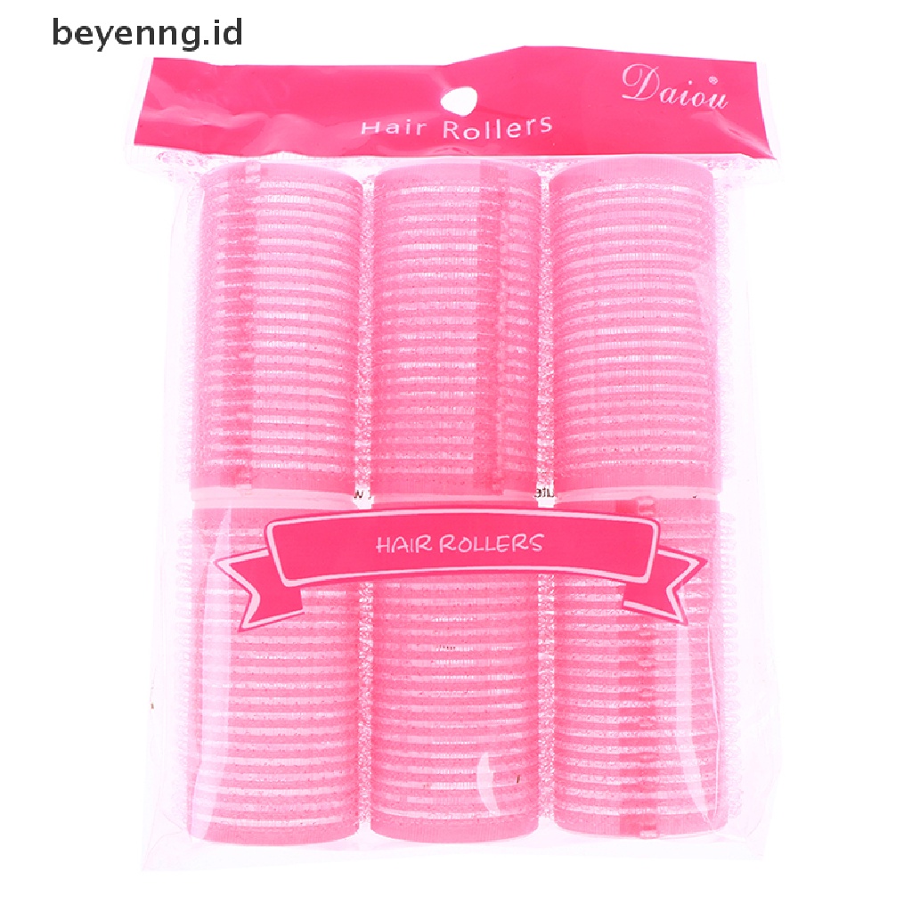Beyen Self Grip Rollers Cling Stick Pengeriting Rambut Ikal Gelombang Styling Salon Setg Alat ID
