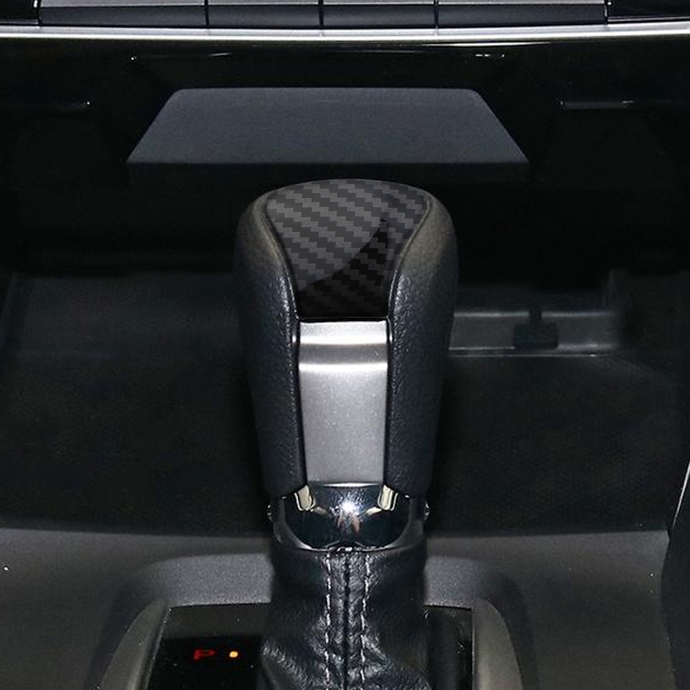 Serat Karbon Mobil Gear Shift Knob Cap Dekorasi Sticker Cover Trim Untuk Honda Civic 11th Gen 2021 2022 2023 Aksesoris