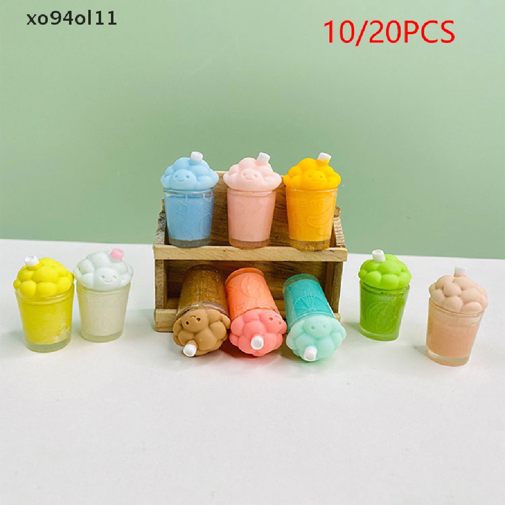 Xo 10/20Pcs Luminous Colorful Resin Mini Lollipop Gelas Anggur Scrapbook Kerajinan OL