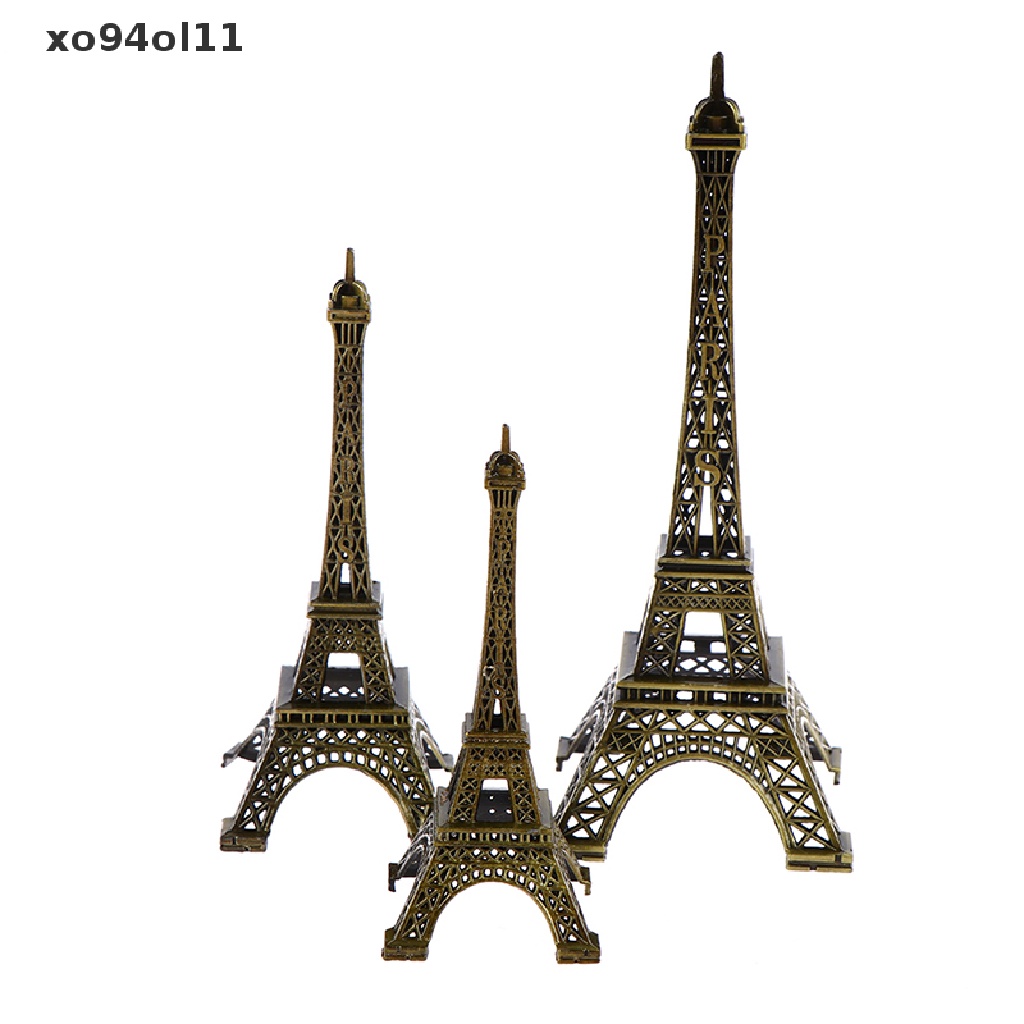 Xo Retro Paris Model Menara Eiffel Meja Rumah Bronze Patung Logam Figurine Decor OL