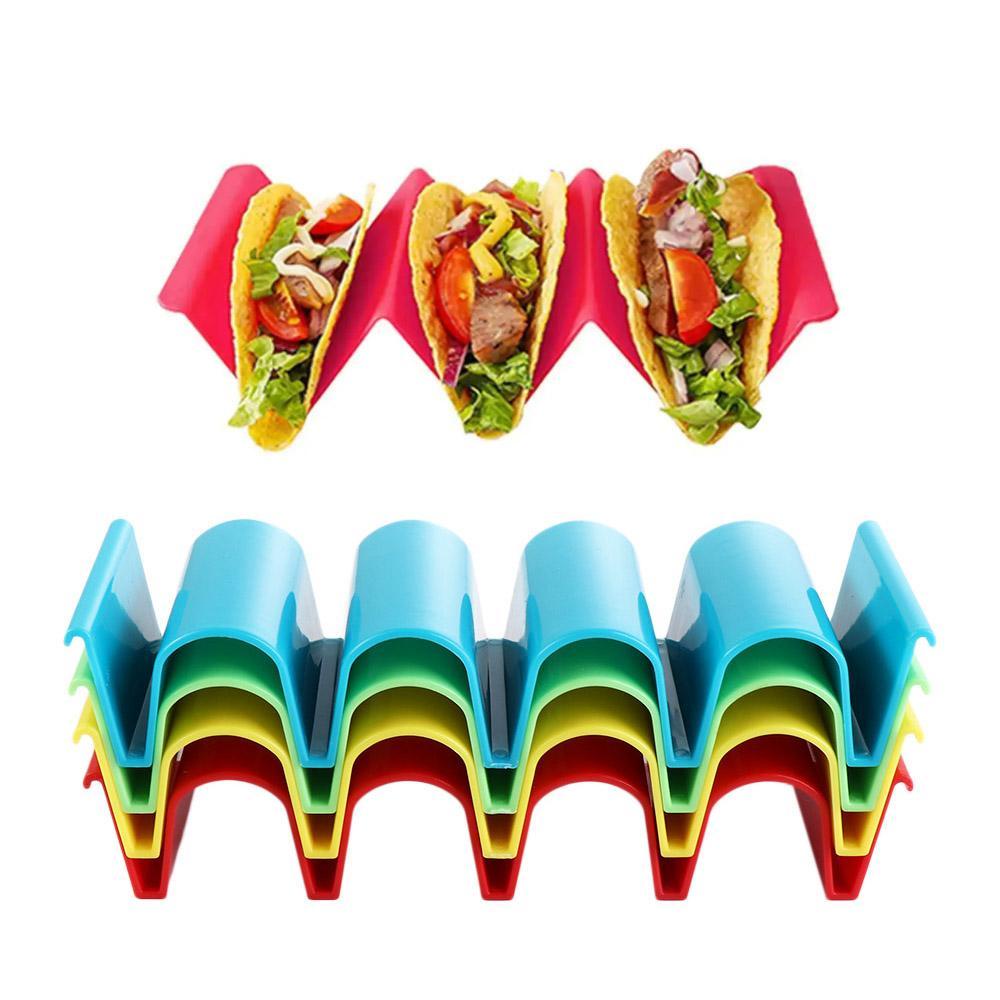 [Elegan] Taco Holder Restoran Makanan Meksiko Nyaman Berbentuk Gelombang Kokoh Tortilla Tray