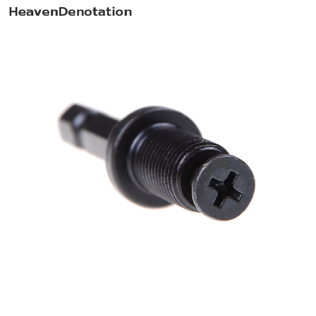 [HeavenDenotation] 1per4 &quot;Hex Shank Adapter Male Thread Screw Untuk Chuck Bor 6mm, 10mm, 13mm 3per8&quot; -24UNF HDV